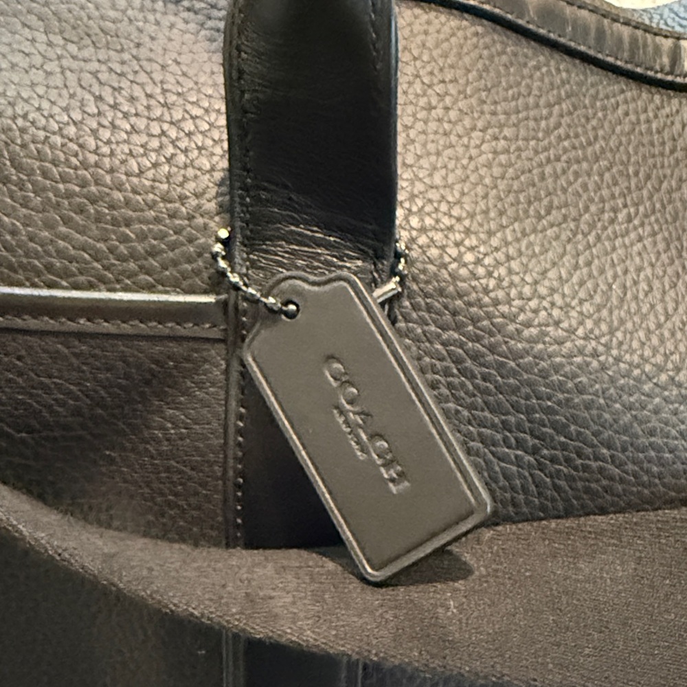 Coach Black Leather Duffel Bag - Picture 2 of 6